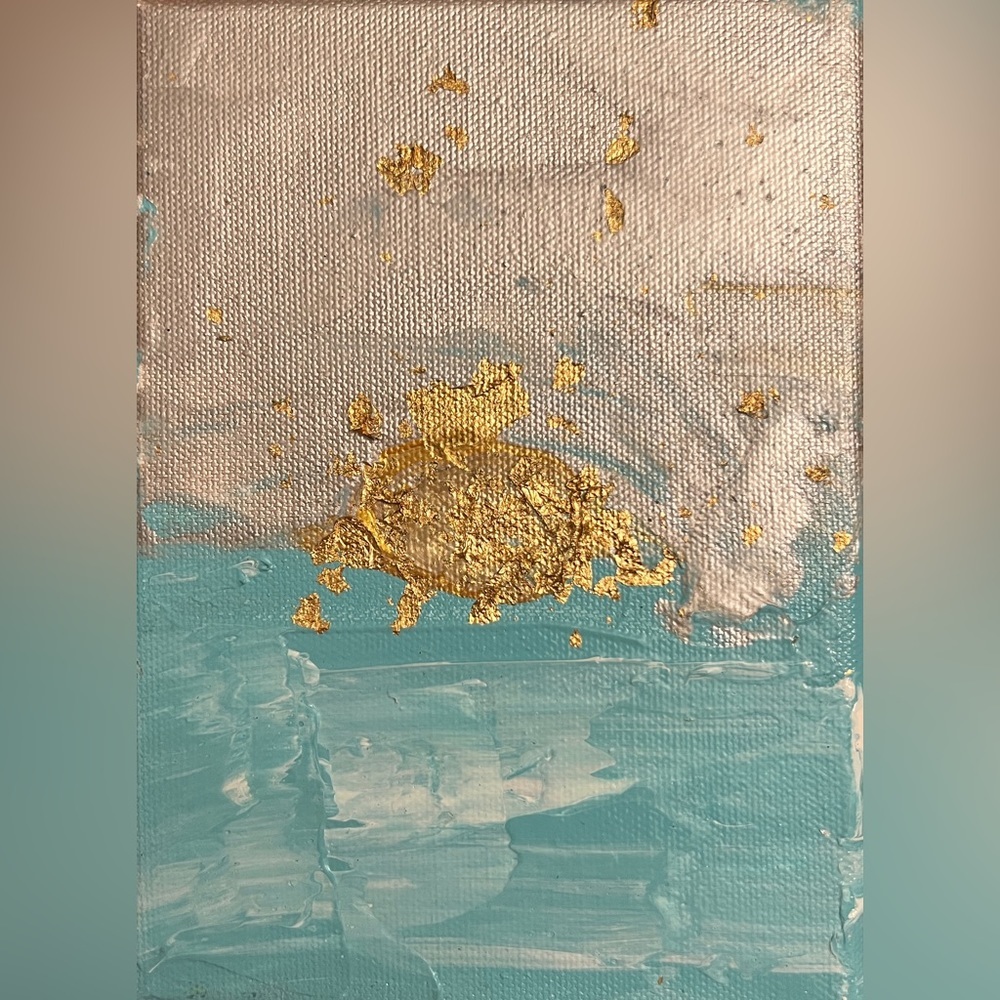 Handcrafted Smaller Mixed media. Made with a Palette Knife. With Artist COA